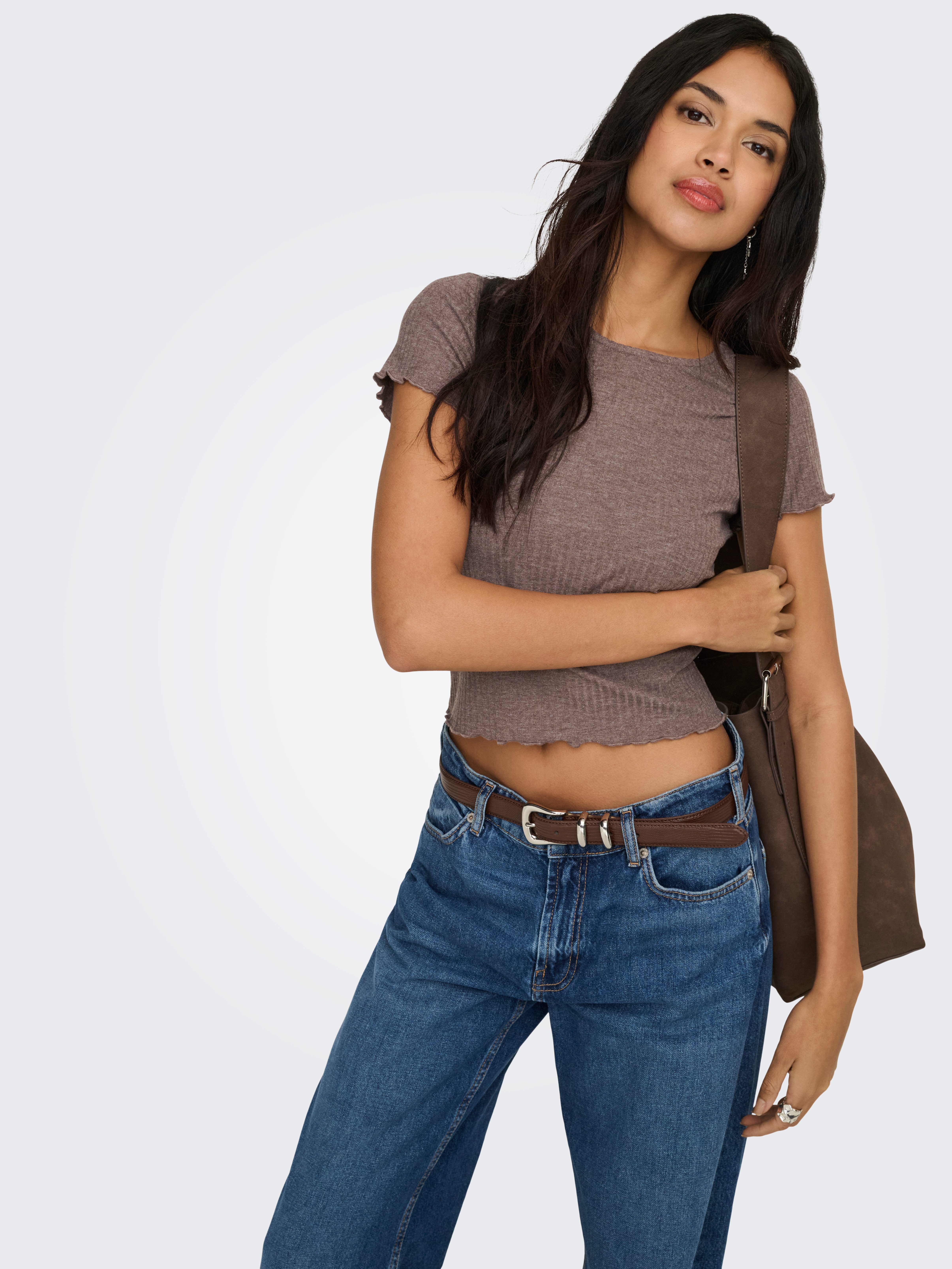 ONLY Rundhalsshirt ONLEMMA S/S SHORT TOP NOOS JRS Rundhals, modisch, regula günstig online kaufen