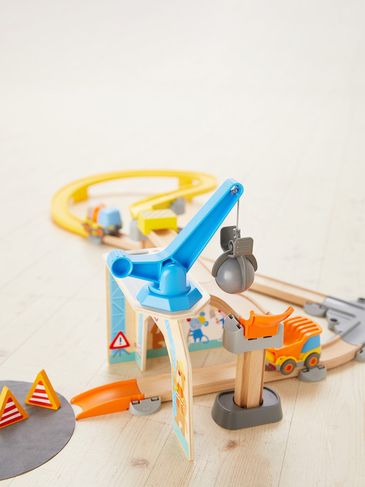 Haba Kugelbahn Kullerbü – Spielbahn Große Baustelle, unisex neutral