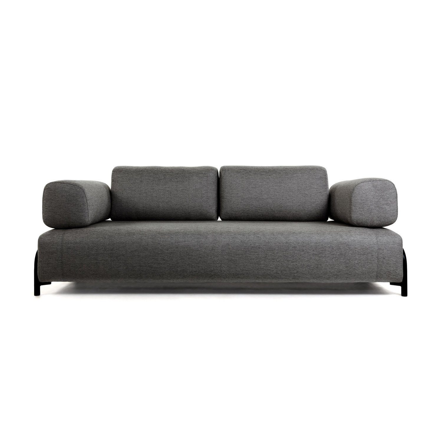 Natur24 Sofa Sofa Compo 3-Sitzer dunkelgrau 232cm Couch | Alle Sofas