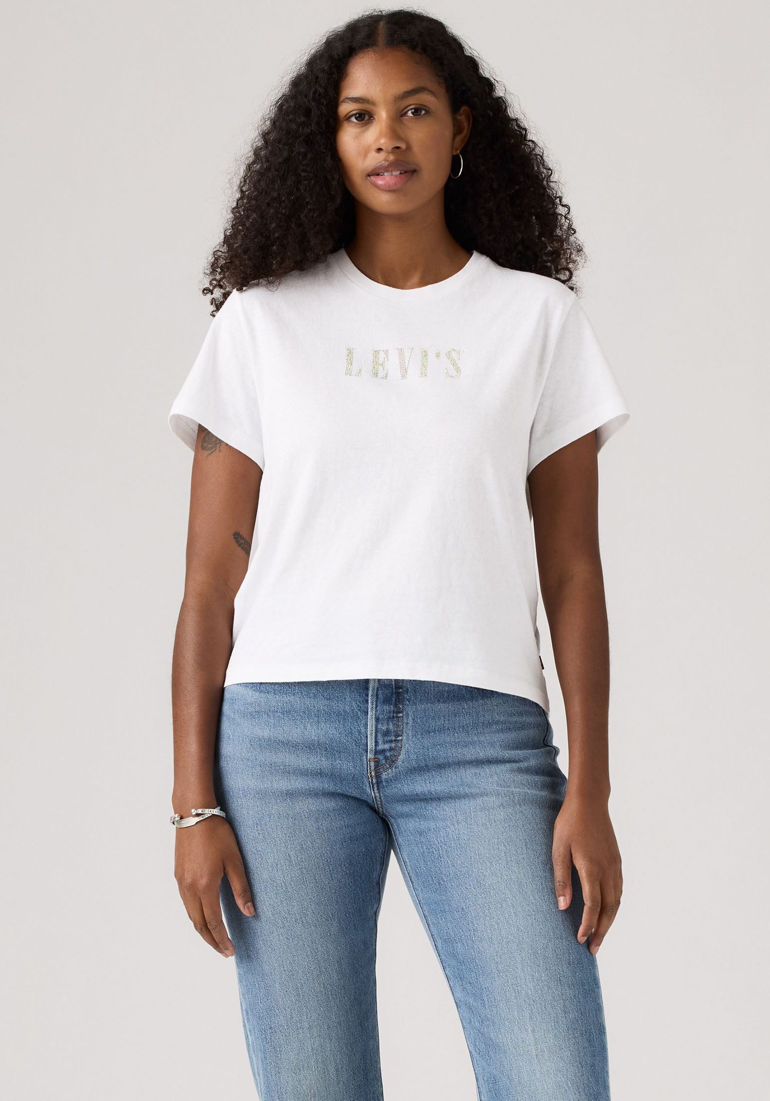 Levi's® T-Shirt GRAPHIC CLASSIC T Glitzerne Applikation günstig online kaufen