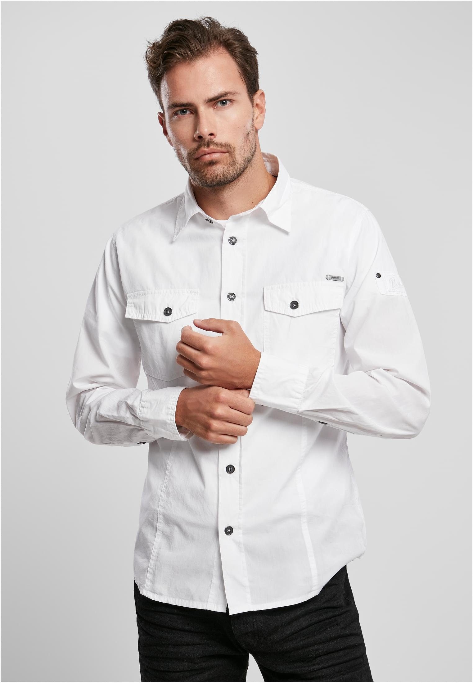 Brandit Langarmhemd Brandit Herren Slim Worker günstig online kaufen