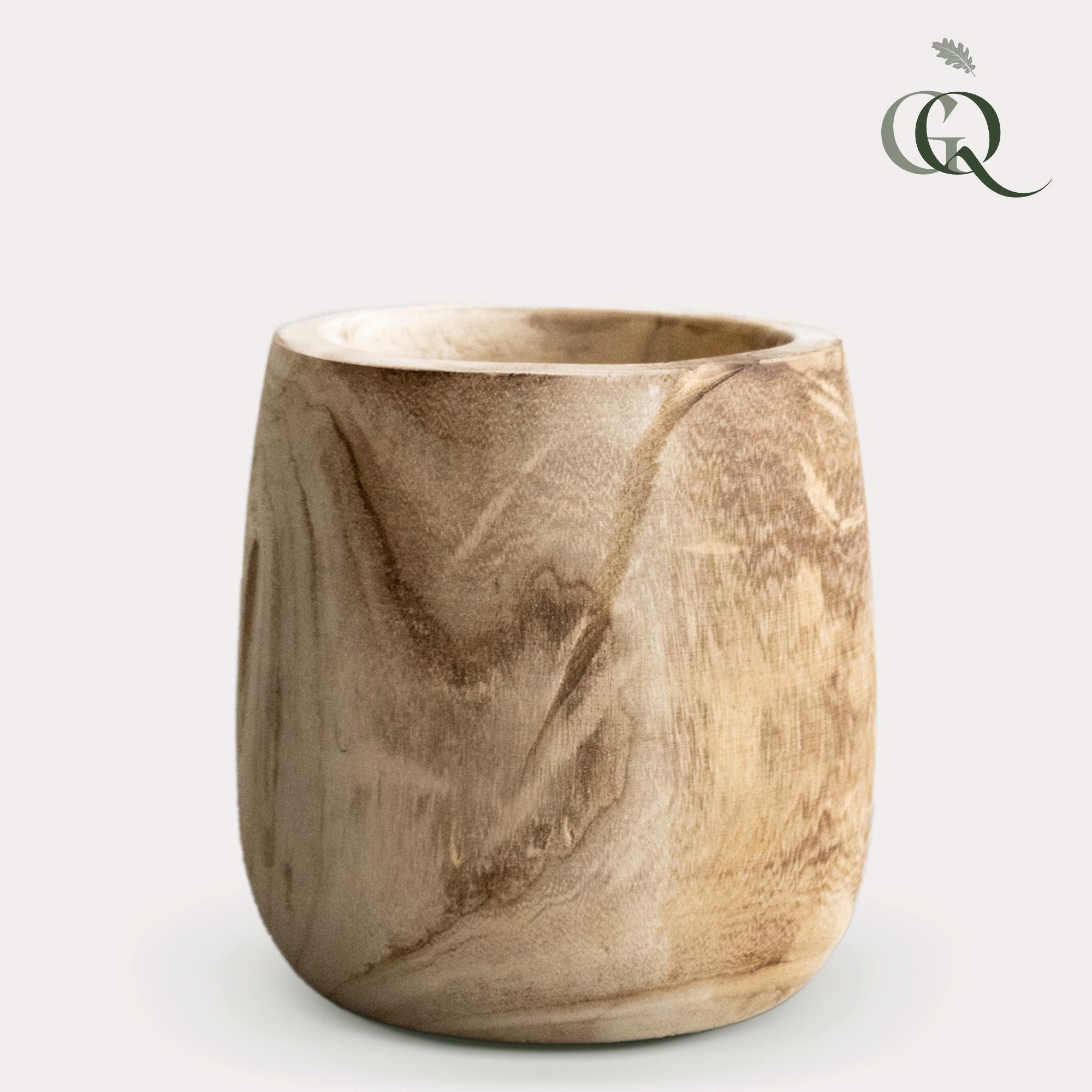 Florora Blumentopf Blumentopf - Holz Hellbraun - Pia Blumentopf - Blumentopf - D24 x H25