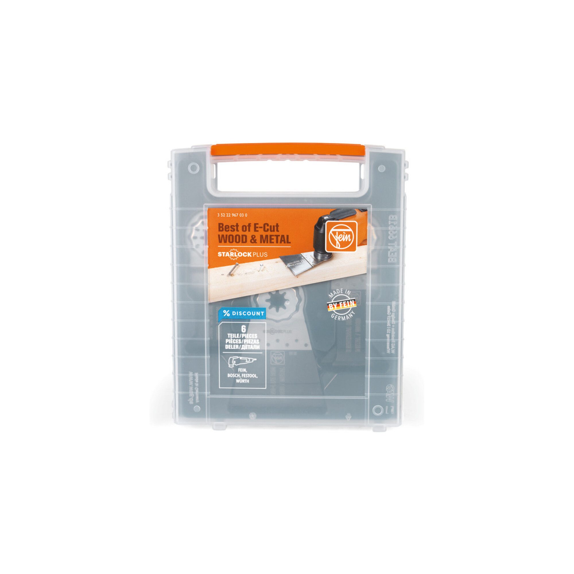 Fein Zubehör-Set Fein Best of E-Cut Starlock Plus WOOD METAL 6-teilig
