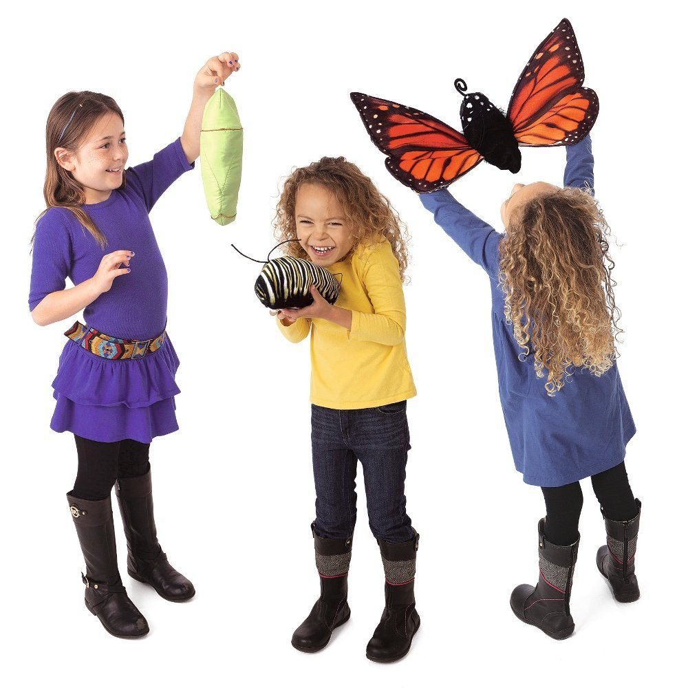 Folkmanis Handpuppen Handpuppe Folkmanis Handpuppe Metamorphose Schmetterling 3073 (Packung)