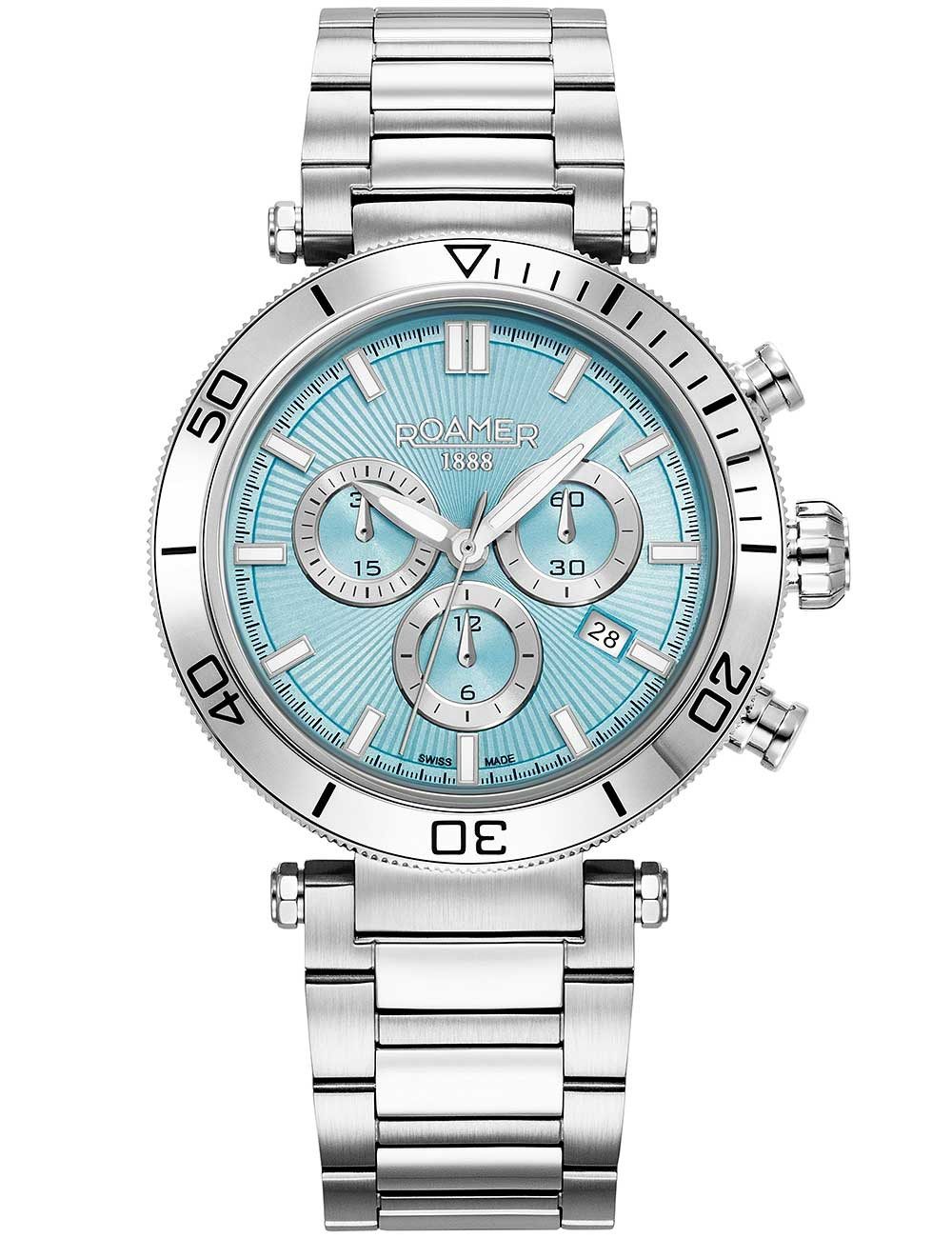 Quarzuhr Roamer 994837 41 05 20 Herrenuhr Toscana Chronograph 43mm 5ATM Roamer 994837 41 05 20 Herrenuhr Toscana Chronograph 43mm 5ATM
