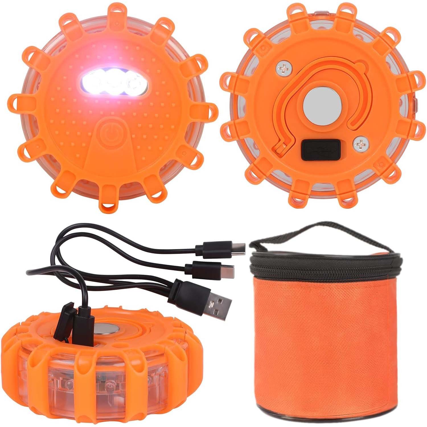 QUBEBU LED Nachtlicht LED Warnleuchte Auto Panne mit 9 Blinkmodi, Magnetfuß günstig online kaufen