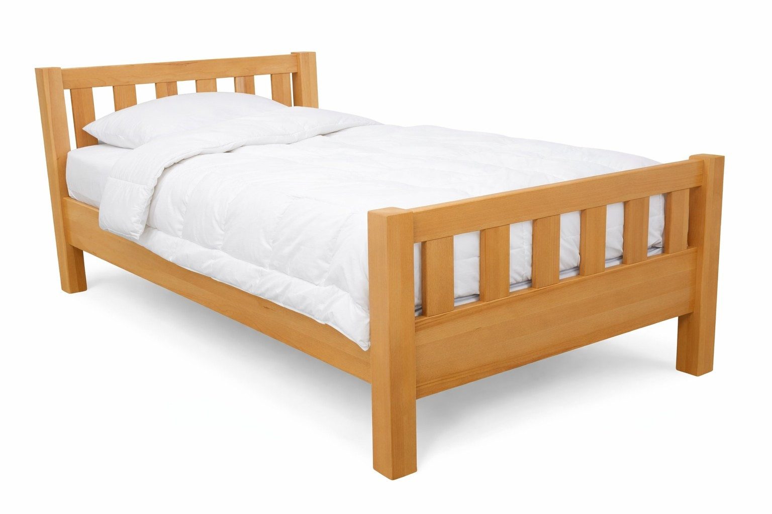 bv-vertrieb Massivholzbett Komfortbett Kernbuche 44cm Bettseitenhöhe Seniorenbett 100x200 #3320