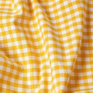 Plaid Gingham-Tagesdecke, gelb, 150 x 200 cm, Homescapes