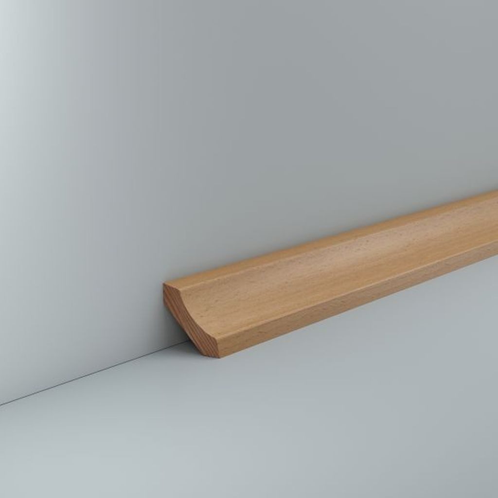Südbrock Sockelleiste Sockelleiste Hohlkehlleiste 30 x 30 Buche Deckenleiste, L: 240 cm, H: 3 cm, 1-St.