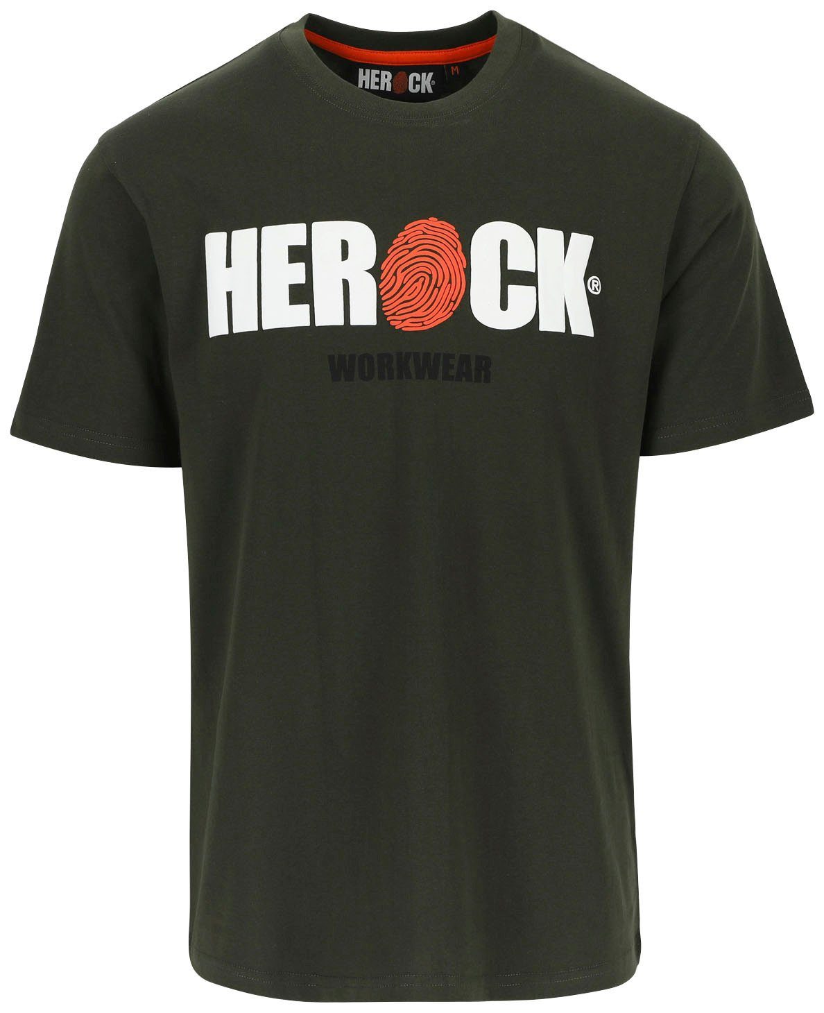 Herock®-Aufdruck, Rundhals, mit angenehmes Baumwolle, ENI T-Shirt Tragegefühl Herock