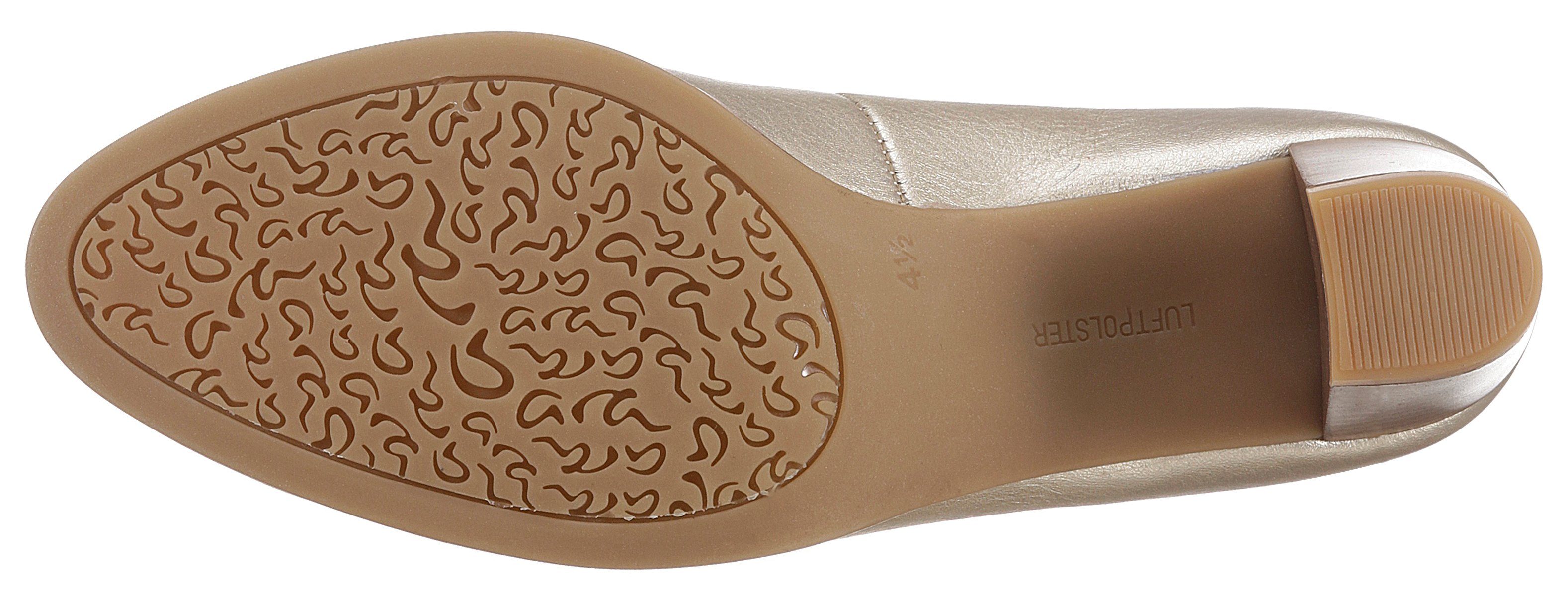 ORLY Metallic-Optik in 049146 beige Ara Pumps