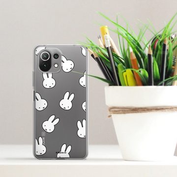 DeinDesign Handyhülle Miffy Muster transparent Miffy Pattern Transparent, Xiaomi Mi 11 Lite Silikon Hülle Bumper Case Handy Schutzhülle