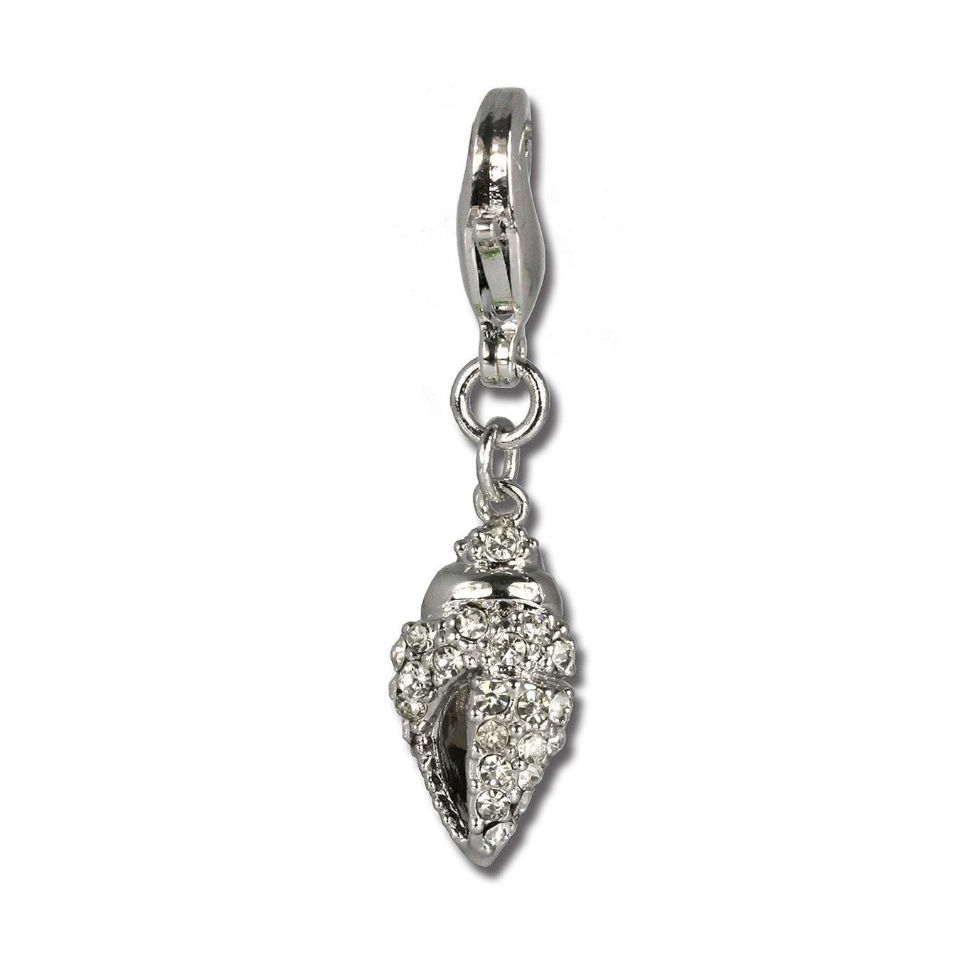 Charm Sterling Charm-Einhänger SilberDream Farbe: Muschel, Muschel, weiß Silber, Charmsanhänger SilberDream 925 weiß