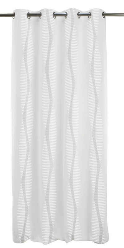 Vorhang Helix, APELT, Ösen (1 St), transparent, Ausbrenner, HxB: 245x122