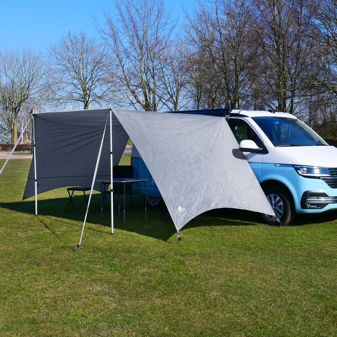 yourGEAR Vorzelt yourGEAR Tropea Bus Vorzelt UV 50+ Tarp Sonnensegel Bulli Wohnmobil, Personen: 0