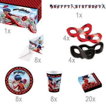 Amscan Papierdekoration Miraculous Ladybug Party Deko Set