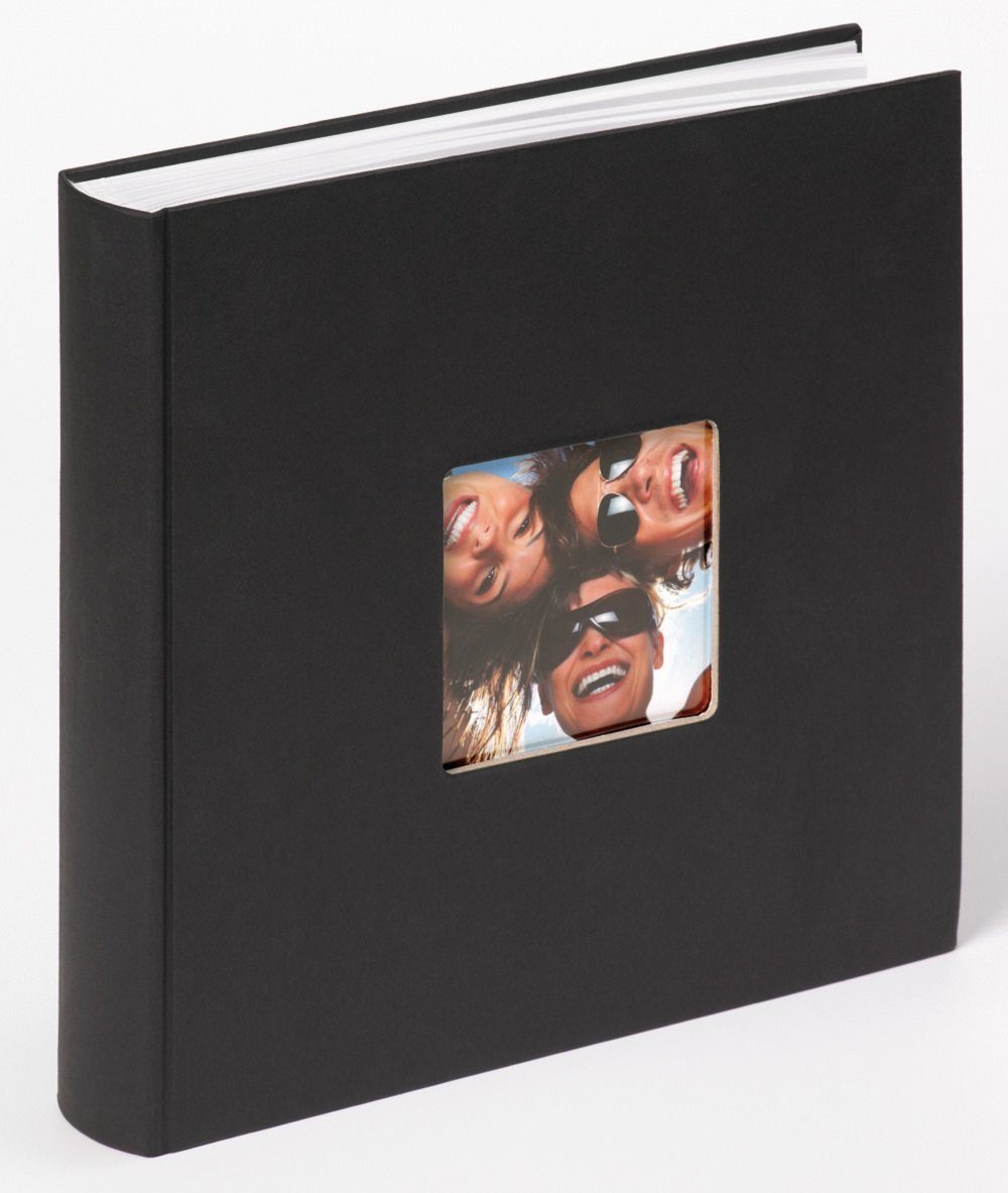 Walther Design Fotoalbum Fun 30 x 30 cm, buchgebundenes Album, Papiereinband, quadratischer Bildausschnitt