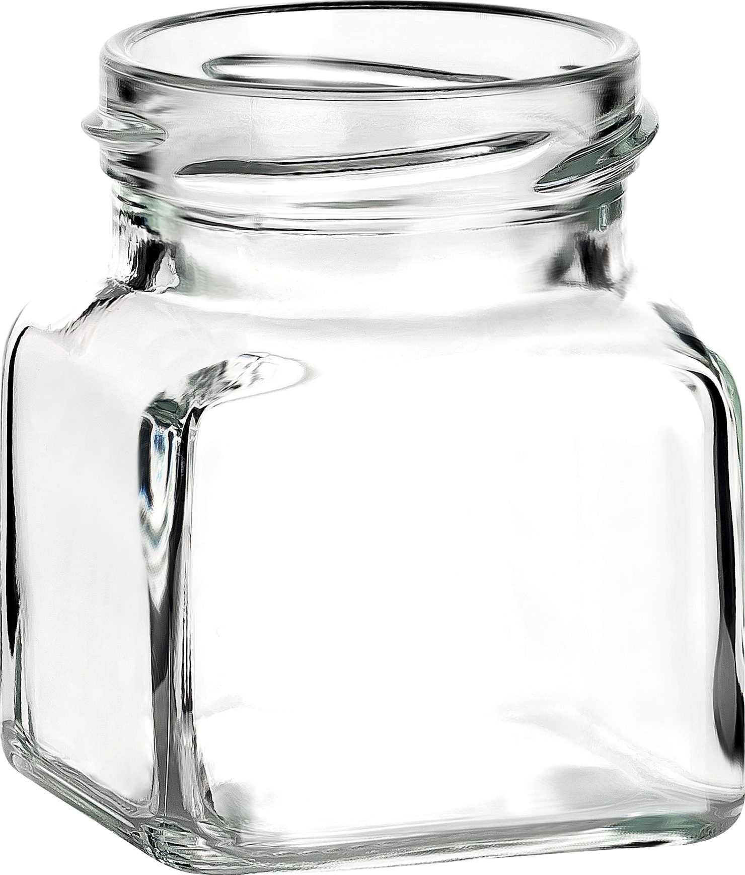 Schwarz Vorratsglas Schraub-Deckel eckig Einmachgläser 120 ml (12-tlg), mit gouveo Vorratsgläser, - Kleine