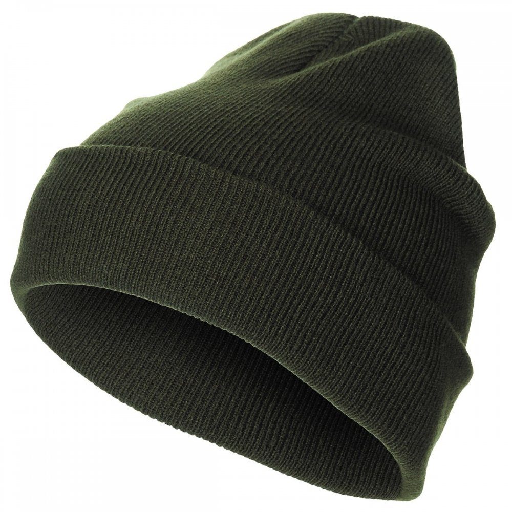 MFH Beanie Rollmütze, Polyacryl, fein gestrickt - oliv (Packung) doppelt ge günstig online kaufen