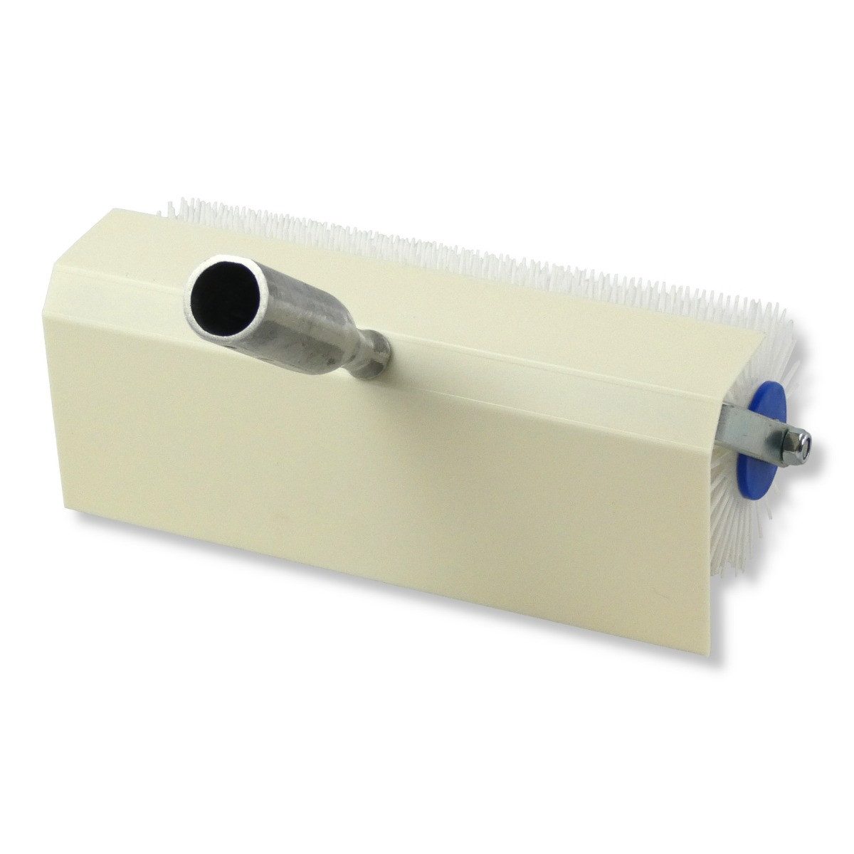 DEWEPRO Bodenlegerkelle Stachelwalze mit Spritzschutz 250mm breit, Stachellänge 31mm
