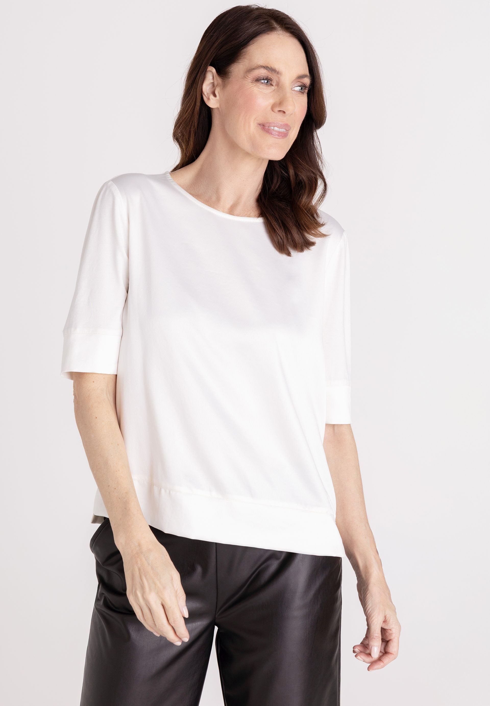 FRANK WALDER Blusenshirt mit Seitenschlitzen