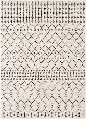 Teppich Geometric, Surya, rechteckig, Höhe: 11 mm, Berber, Ethnisch Boho Kurzflor Wohnzimmerteppich, Schlafzimmer