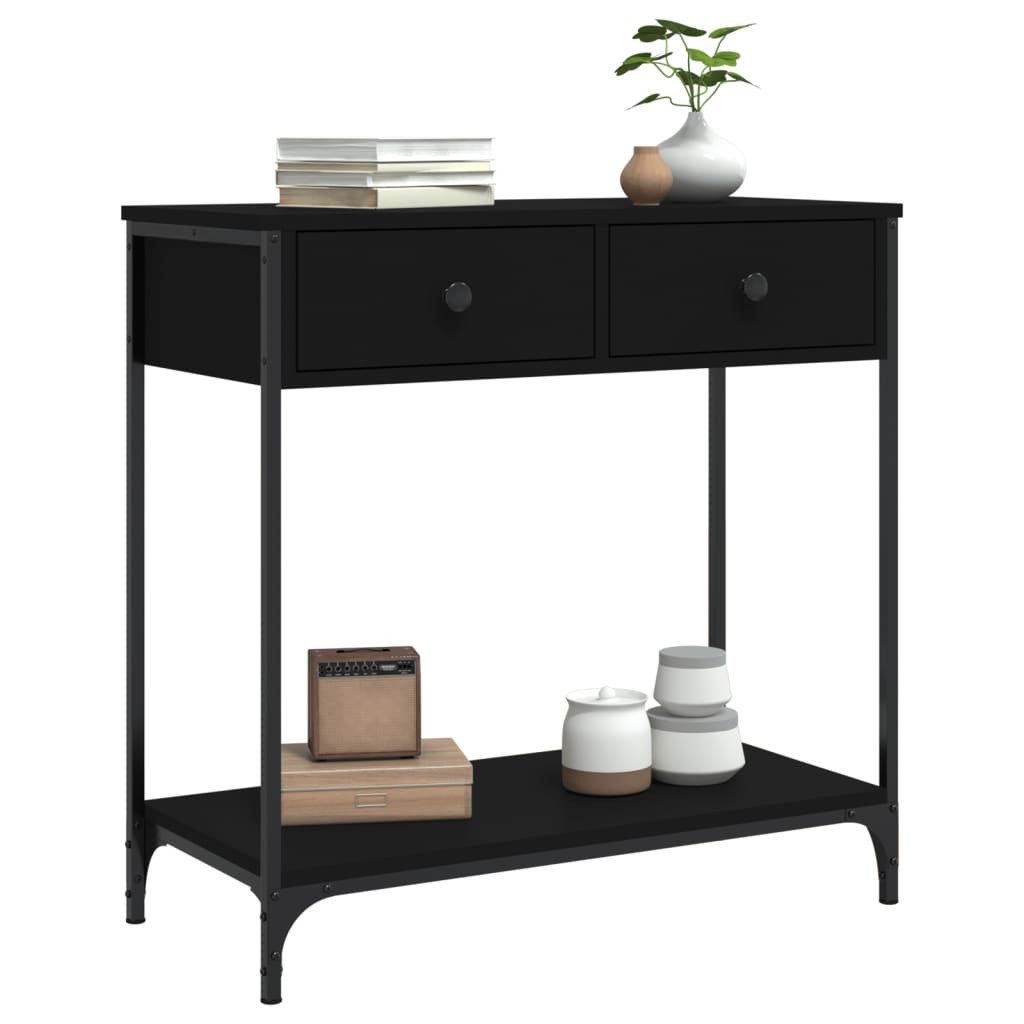 vidaXL Beistelltisch Konsolentisch Schwarz 75x34,5x75 cm günstig online kaufen