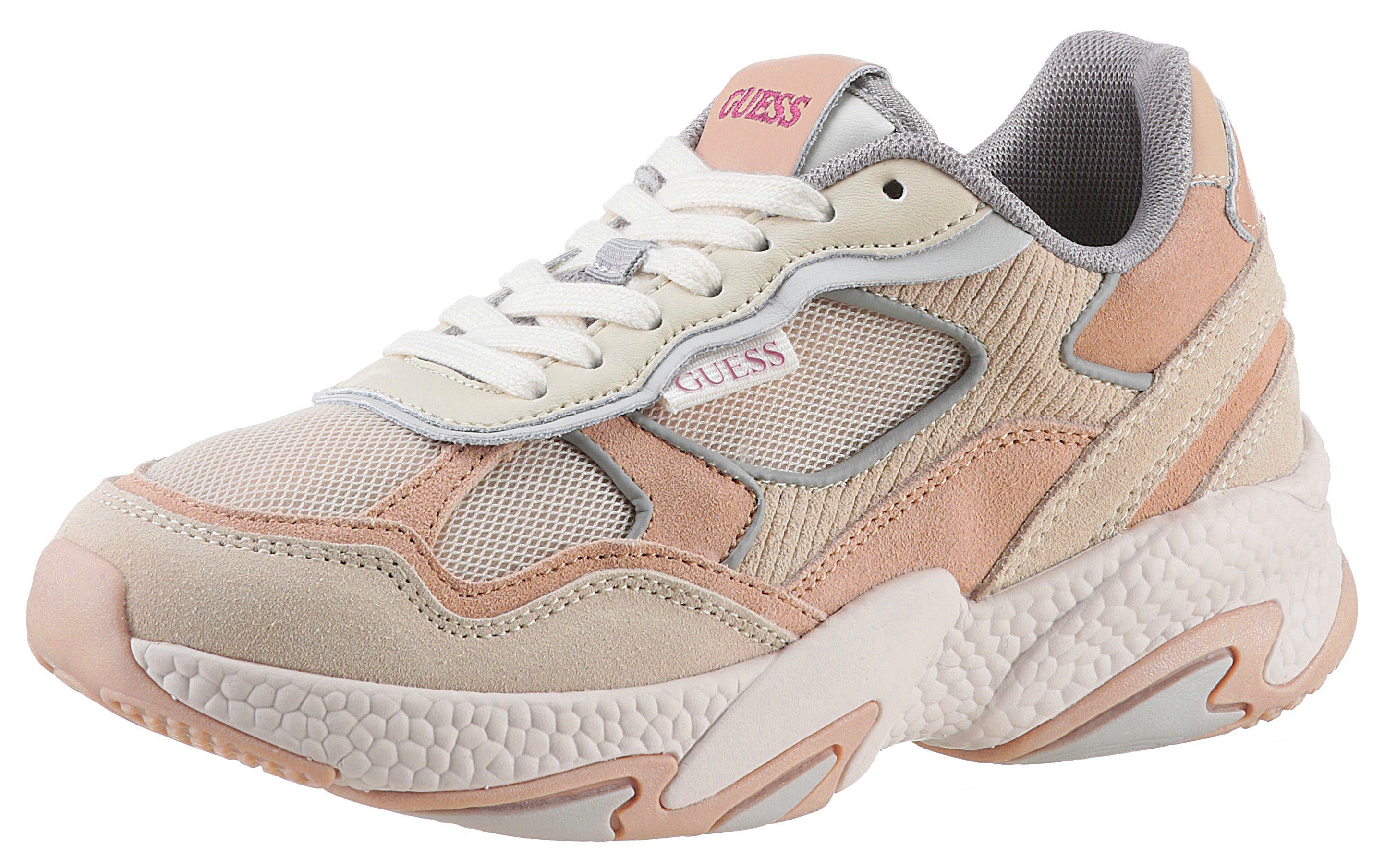 Guess NASLA Sneaker mit gepolstertem Schaftrand, Freizeitschuh, Halbschuh, Schnürschuh