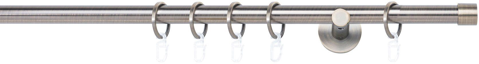 mydeco Gardinenstange 20mm Cap Wandträger 6,5 cm, 1-läufig, Fixmaß, verschraubt