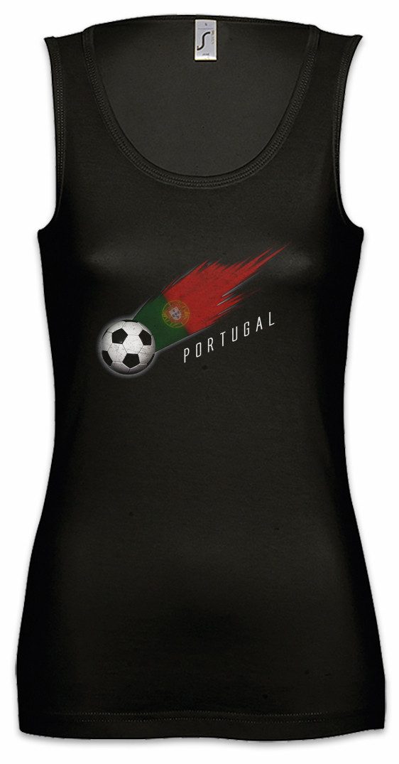 Tanktop Portugal Football Comet I Ärmelloses Damen T-Shirt Portugiesisch