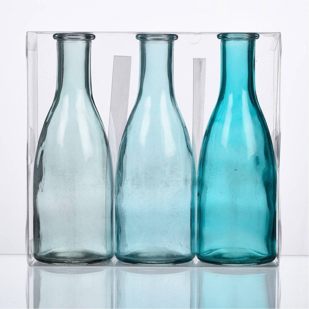Sandra Rich Deko-Glas, Blau H:18.5cm D:6.5cm Glas