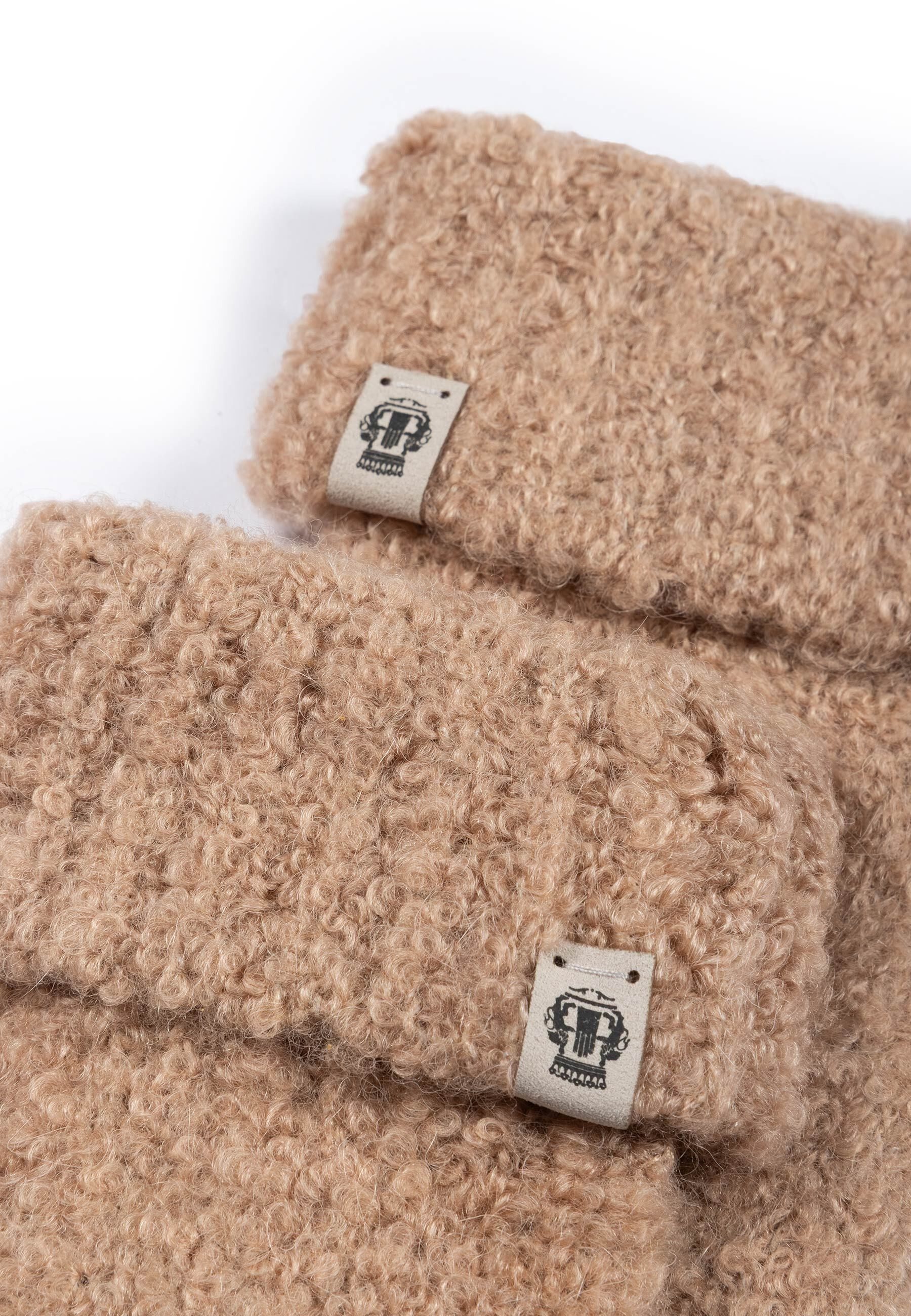 Roeckl Fäustlinge CLASSIC BOUCLÉ Feinstrickfäustlinge mit Umschlag