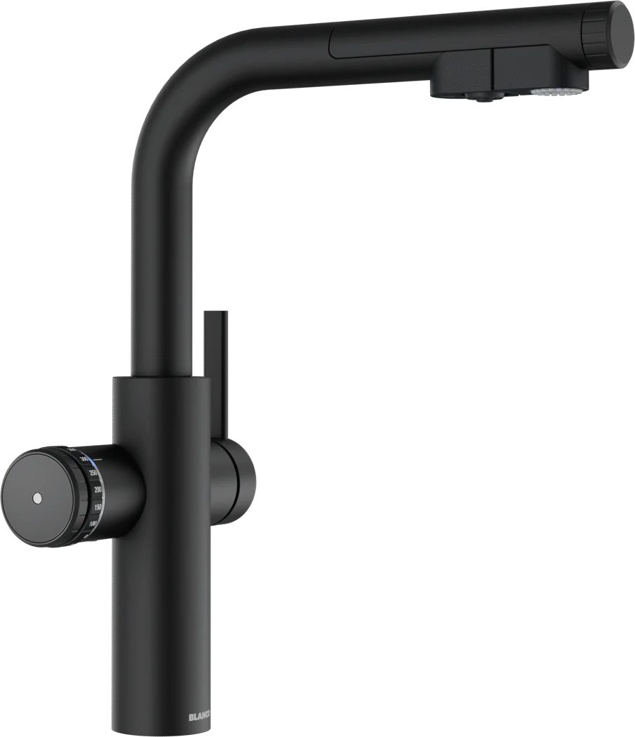 Blanco Küchenarmatur Trinkwasserarmatur Choice Icona L + Kühl- & CO₂-Einheit Choice.All