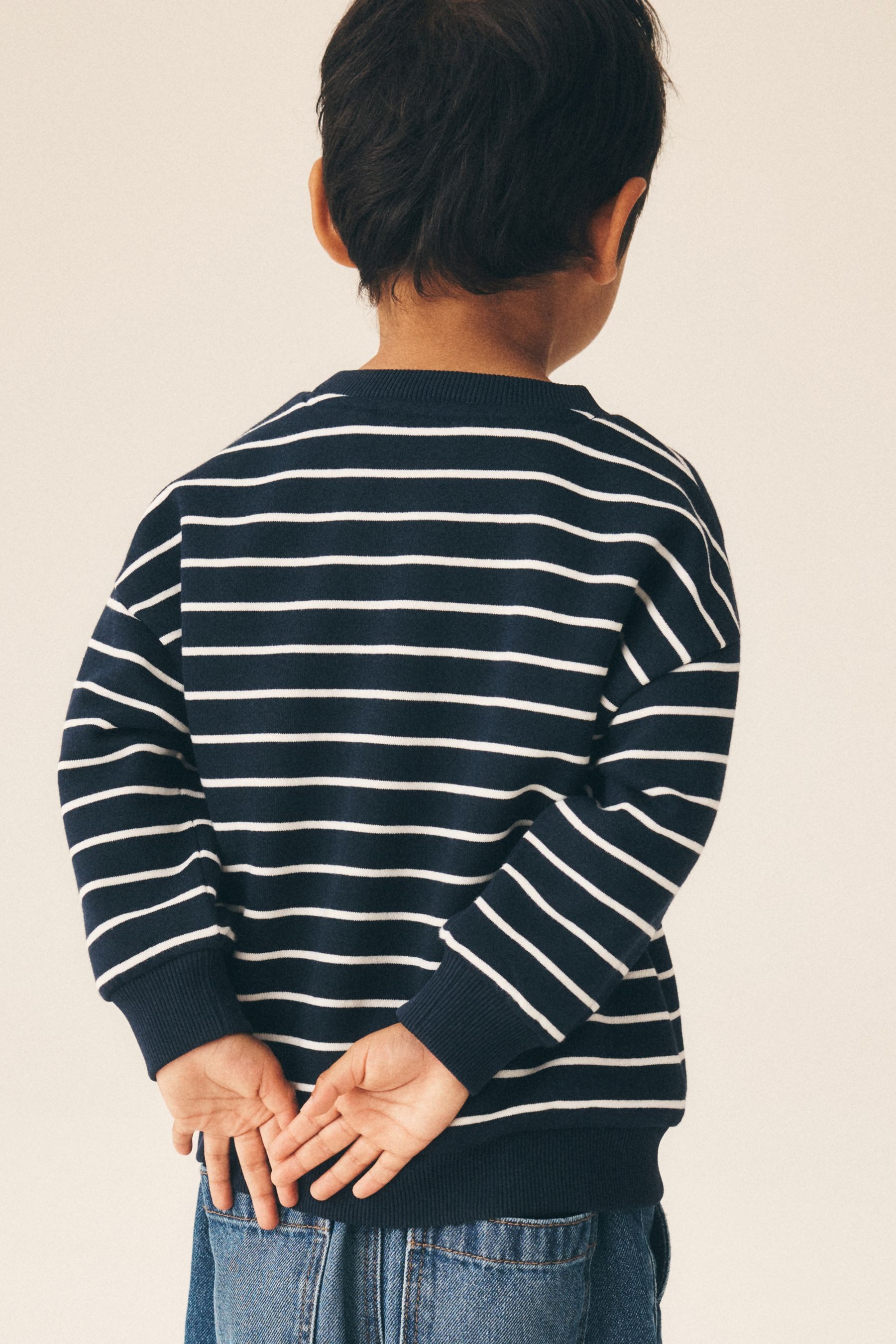 Next Sweater Rundhals-Sweatshirt mit Rücken-Print (1-tlg) – Bild 2 von 4