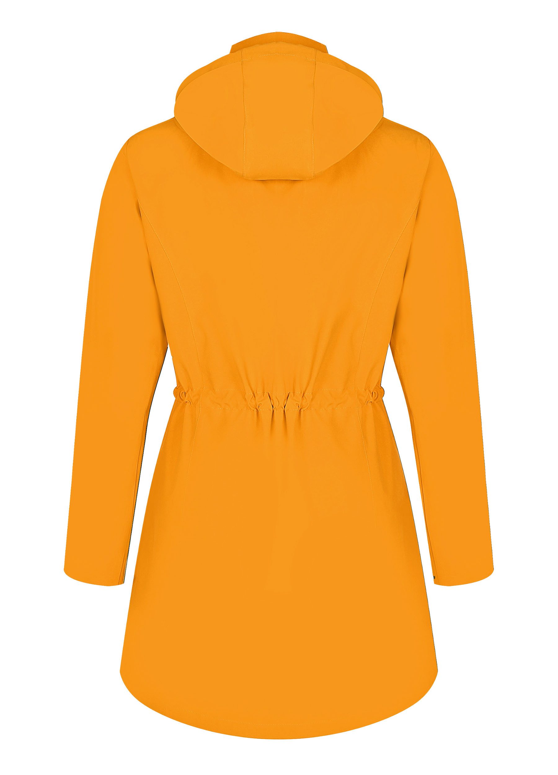 ATLASLAVA Regenjacke Damen Lang – Wasserdicht & Atmungsaktiv mit Kapuze (1-St) Übergangsjacke für Outdoor