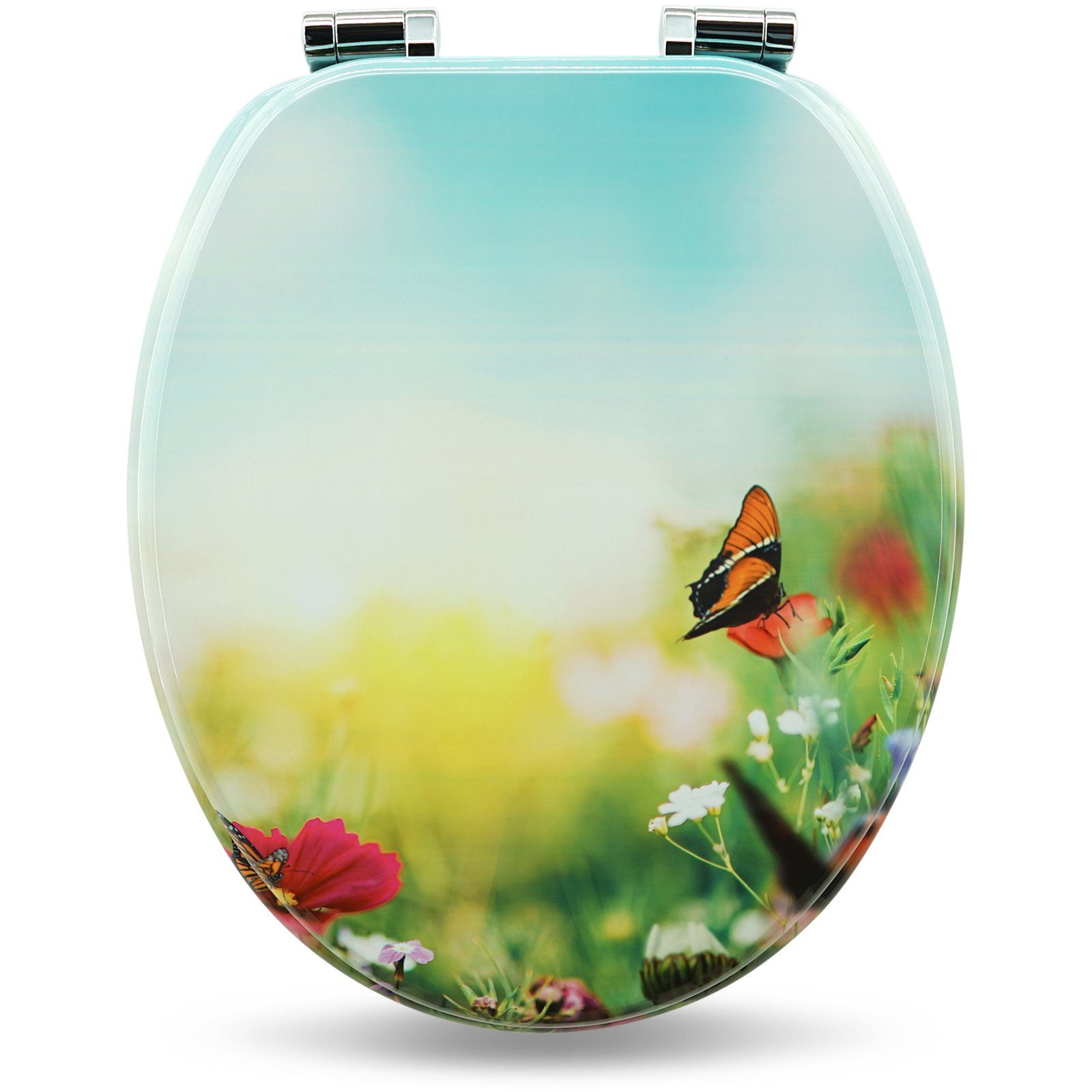 Sanfino WC-Sitz „Butterfy Meadow“ hochwertiger Toilettendeckel günstig online kaufen