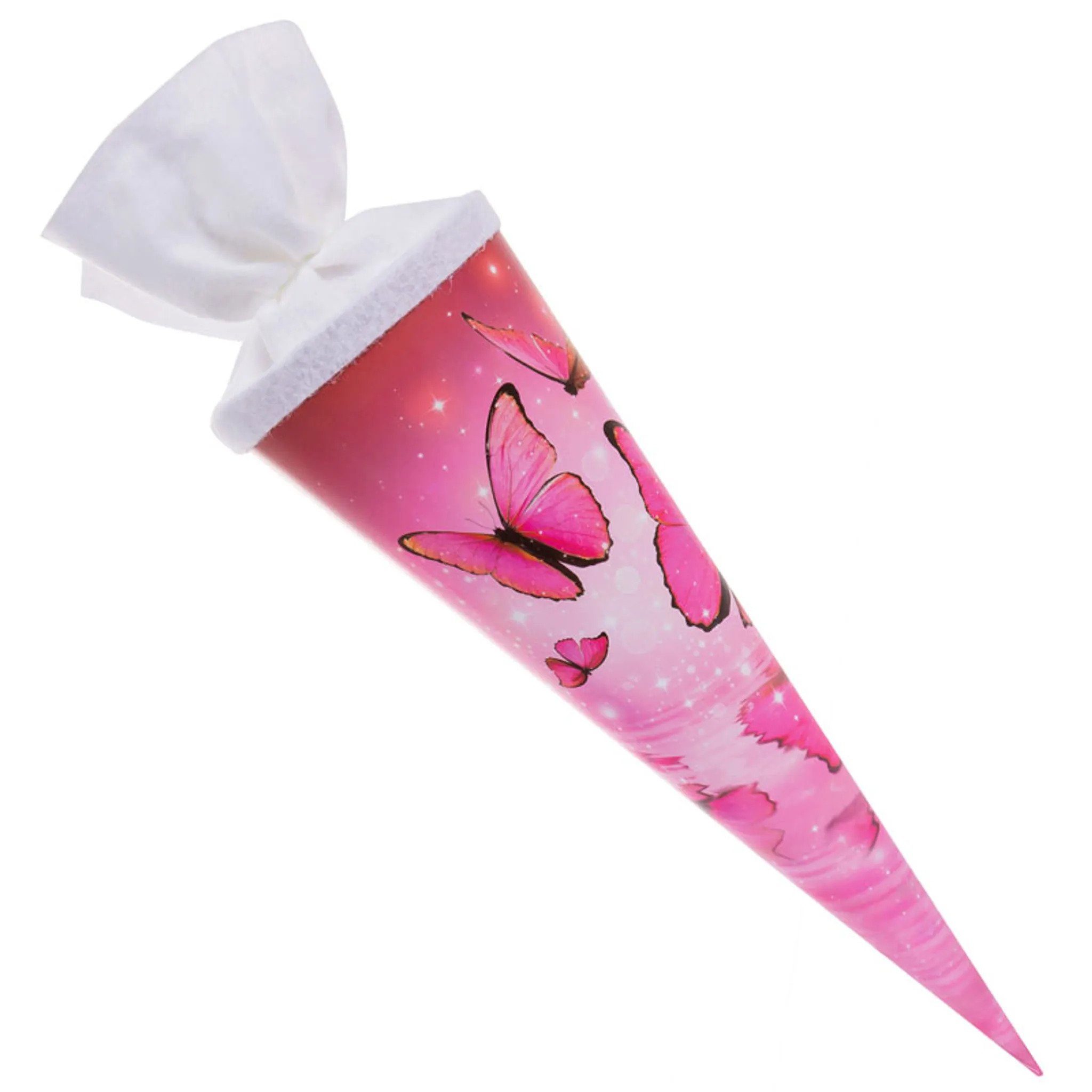 Goldbuch Schultüte Schultüte 70cm rund Schmetterlingstraum mit Filzve