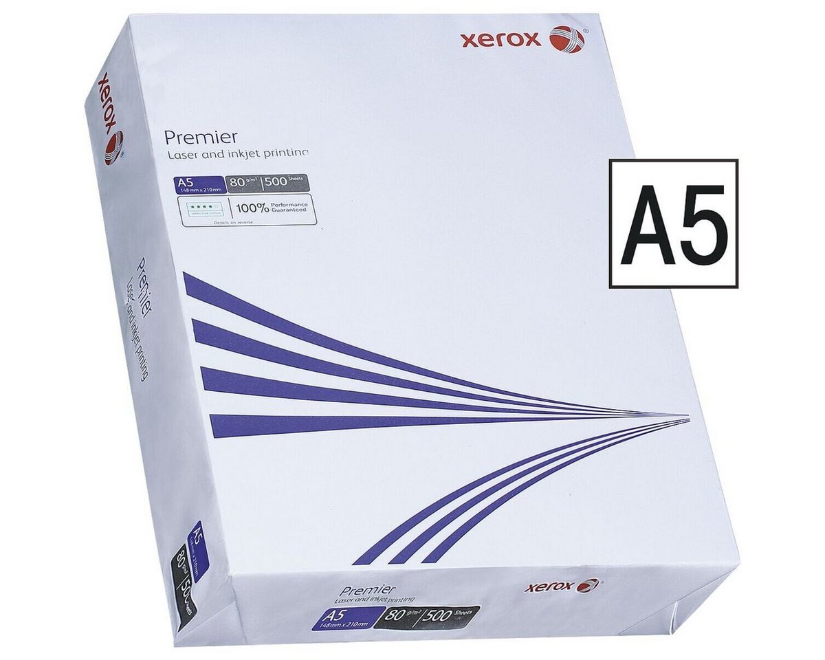 Thumbnail - Xerox Druckerpapier Premier, Format DIN A5, 80 g/m², 165 CIE, 500 Blatt