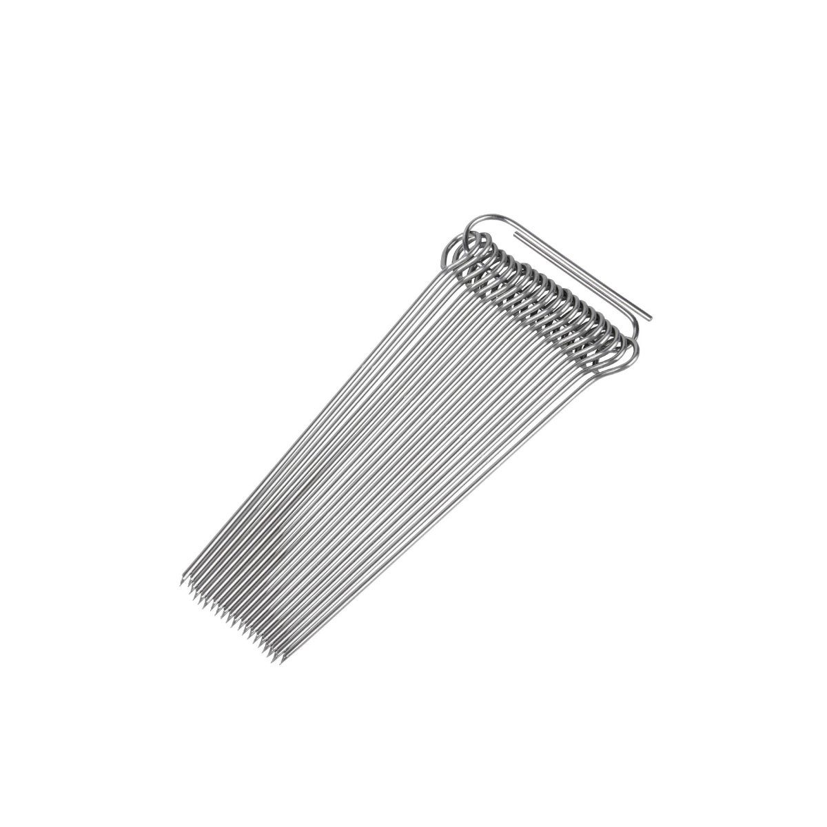 Chefkoch trifft Fackelmann Rouladenklammer Rouladennadeln aus Edelstahl 100mm Länge –20 Stück mit Befestigungsöse