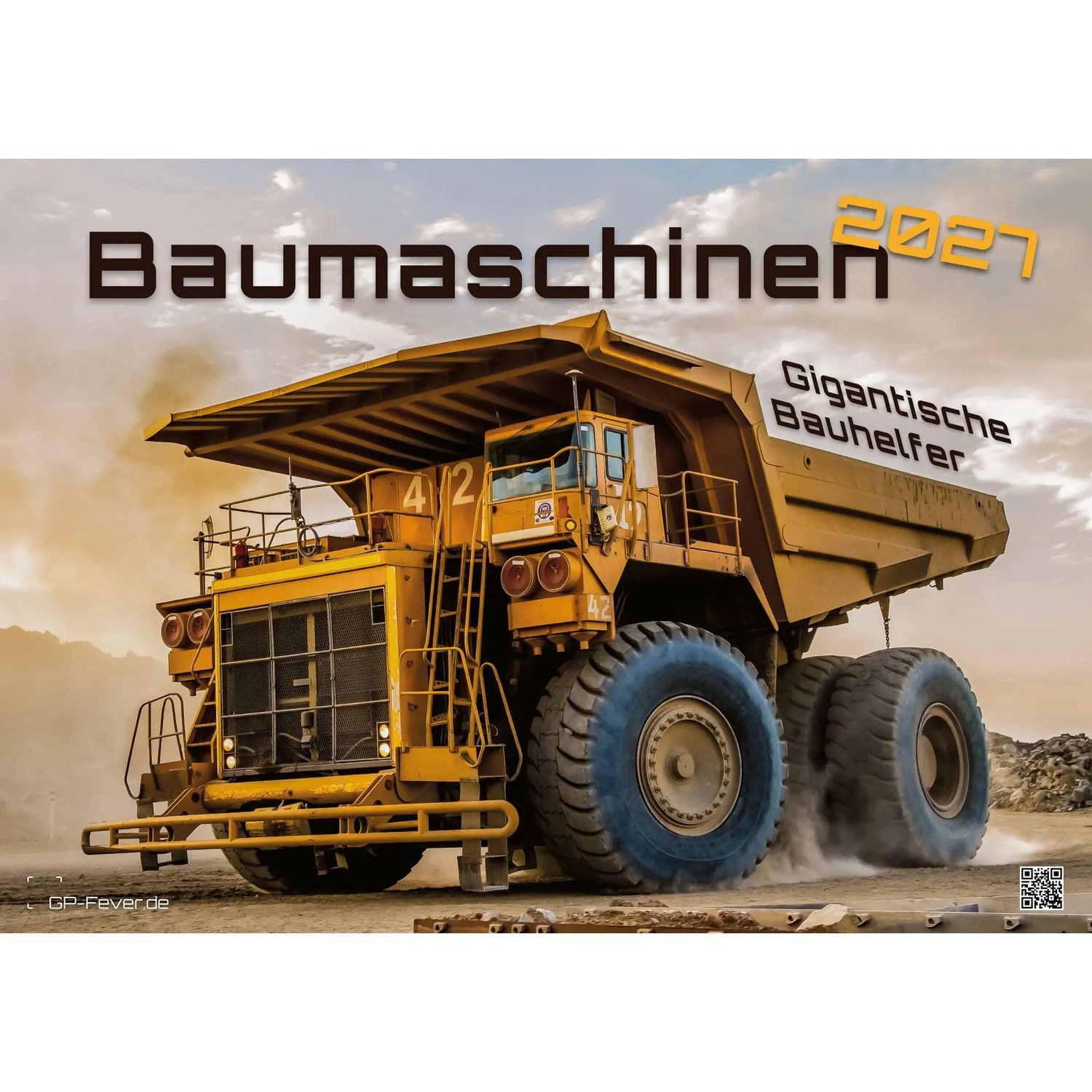 Wandkalender Baumaschinen - gigantische Bauhelfer - 2027 - Kalender DIN A2