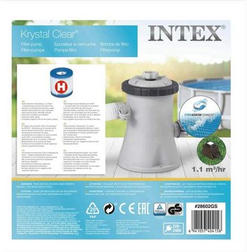 Intex Kartuschen-Filterpumpe INTEX 28602GS Filterpumpe, 1.250 l/h Kartusche Typ H
