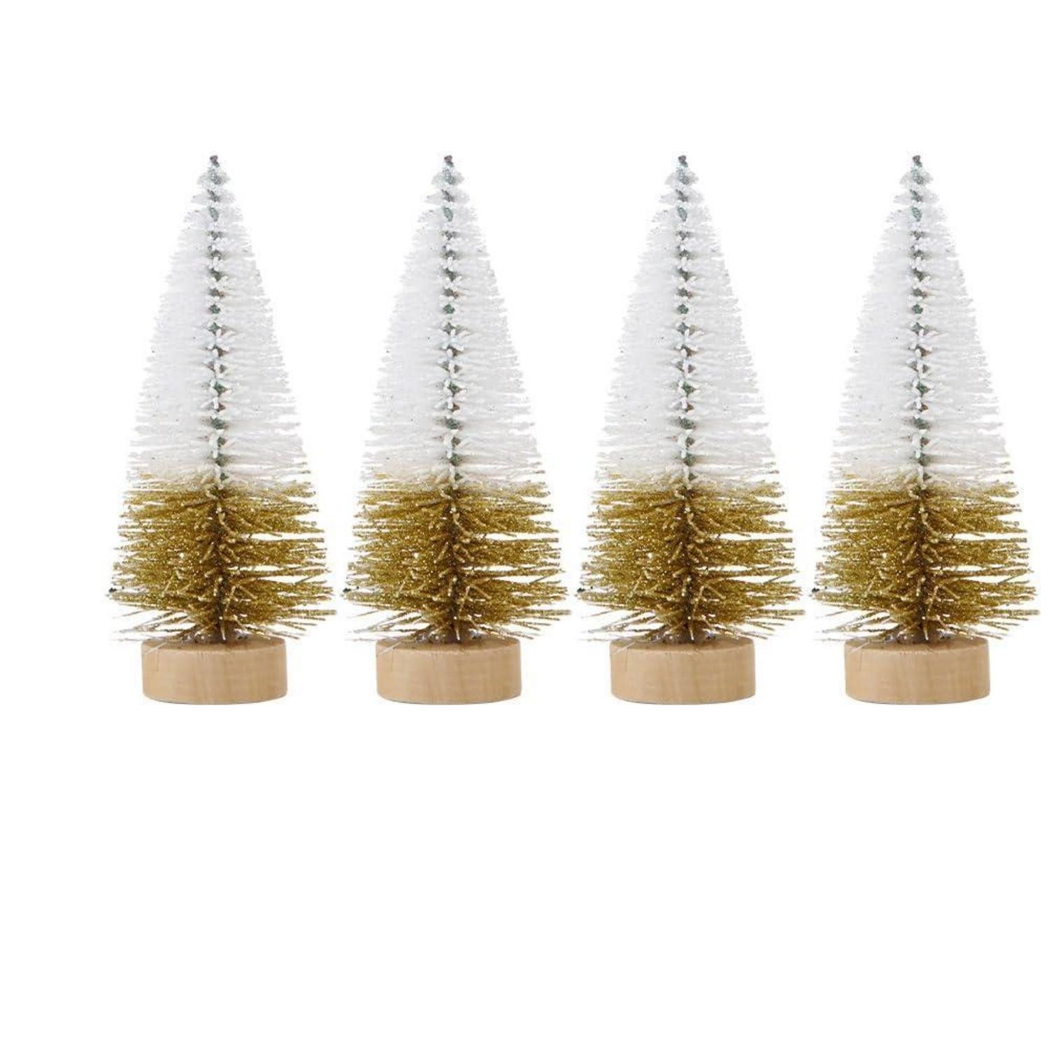 LuxusKollektion Künstlicher Weihnachtsbaum Mini Weihnachtsbaum 4er Set