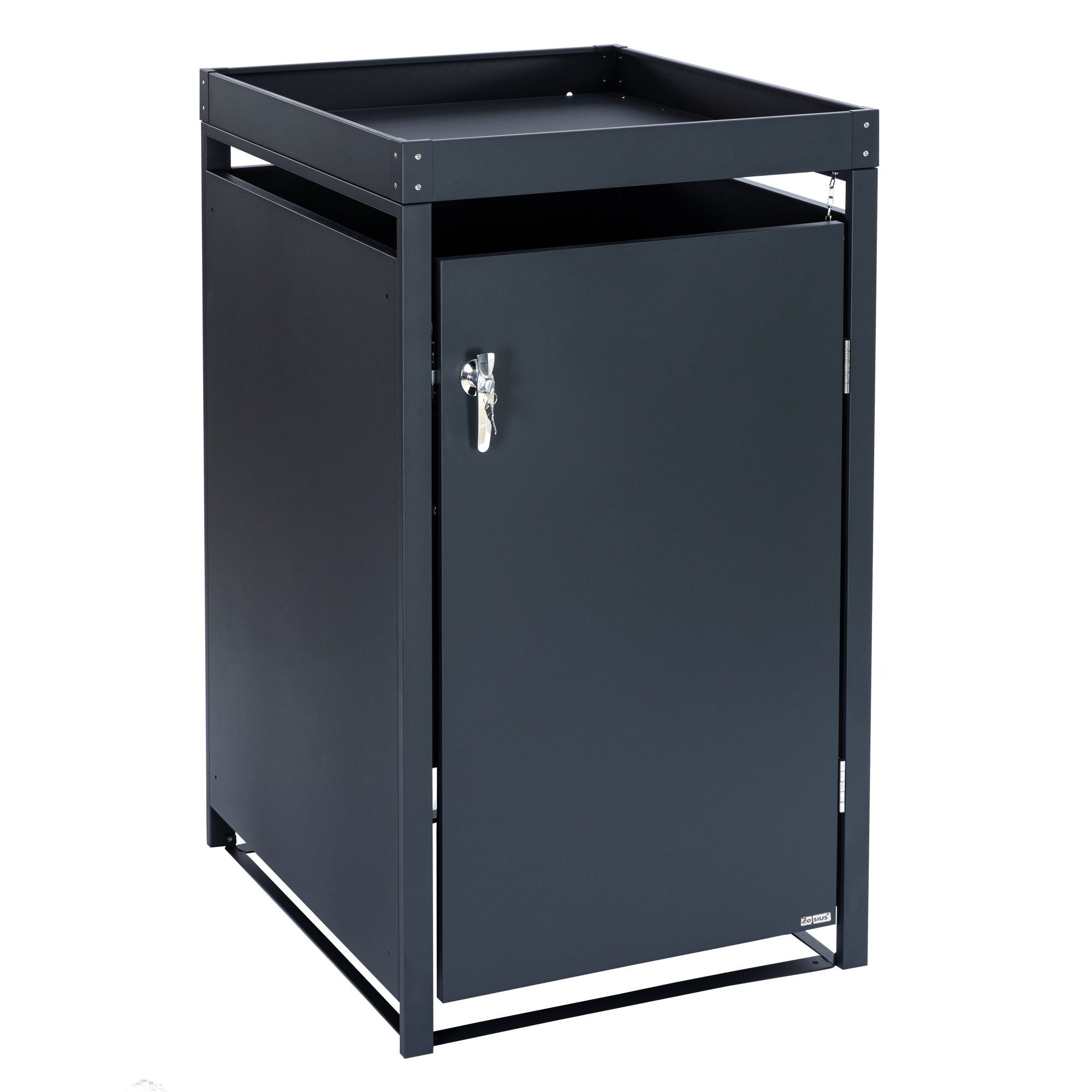 Zelsius Mülltonnenbox Mülltonnenbox mit Pflanzdach für 120 - 240 Liter Mülltonnen, Inkl. Erweiterungsmöglichkeit