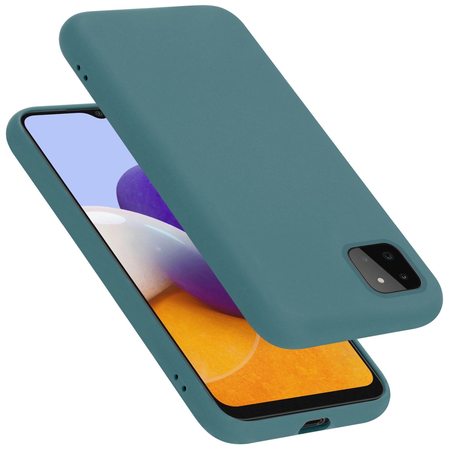 Cadorabo Handyhülle für Samsung Galaxy A22 5G Hülle Samsung Galaxy A22 5G, Flexible Hülle TPU Silikon Schutzhülle Back Cover Case