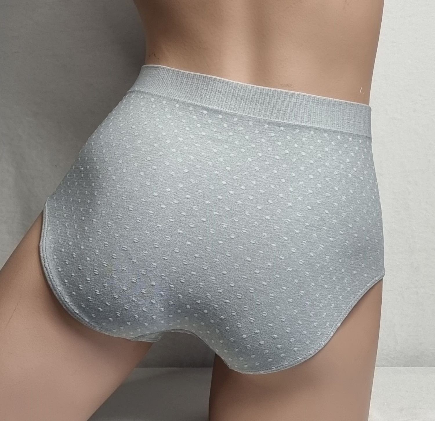 Dekker Taillenslip Damen Hüftslip Seamless 3er Pack ohne Nähte super elastisch (Packung, 3er - Pack) Satinpünktcken – Bild 3 von 5