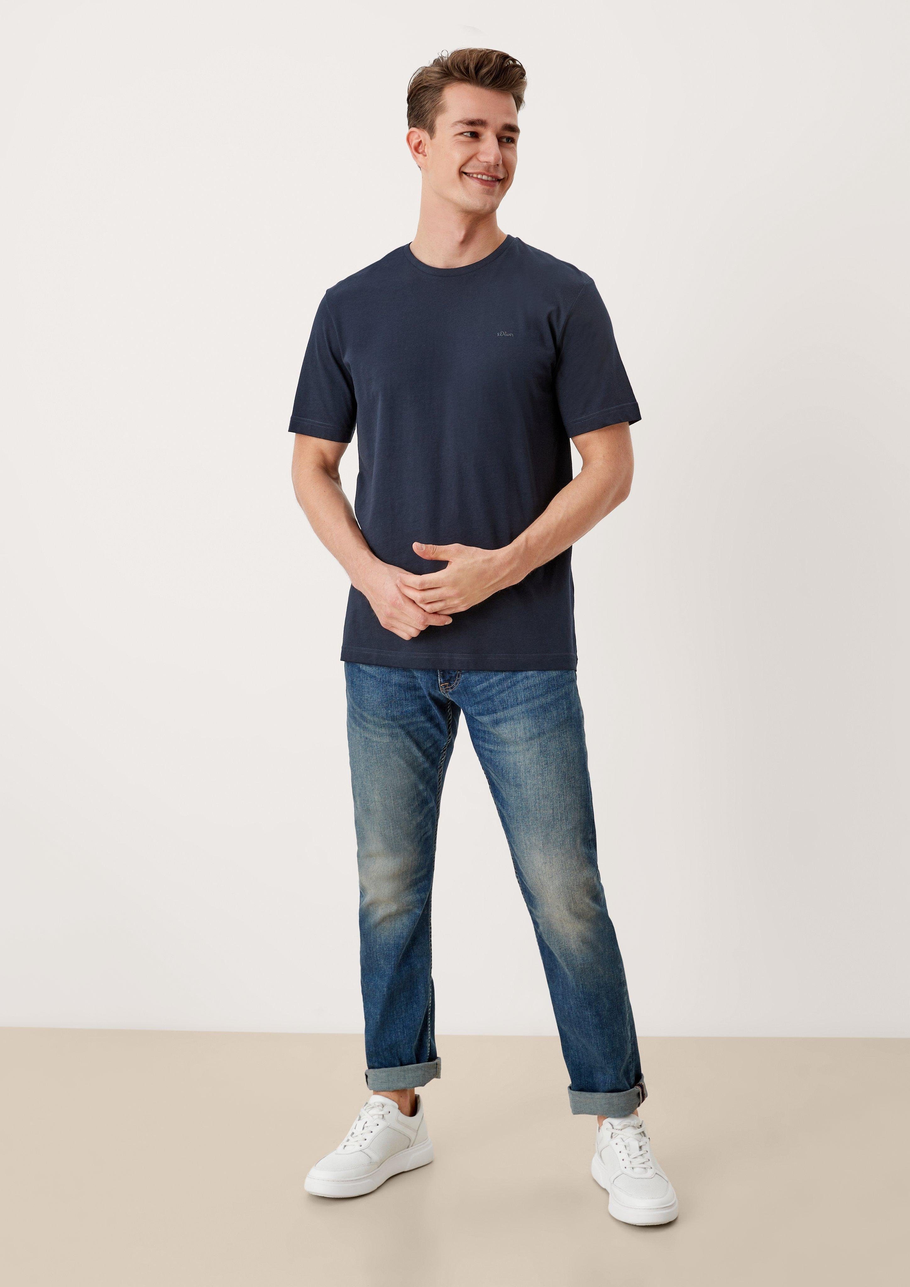 Kurzarmshirt Jerseyshirt mit Crew Neck (1-tlg) günstig online kaufen