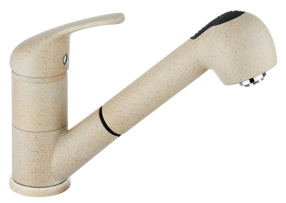Emmevi Rubinetterie Spültischarmatur Emmevi Küchenarmatur Ambra Niederdruck, granit