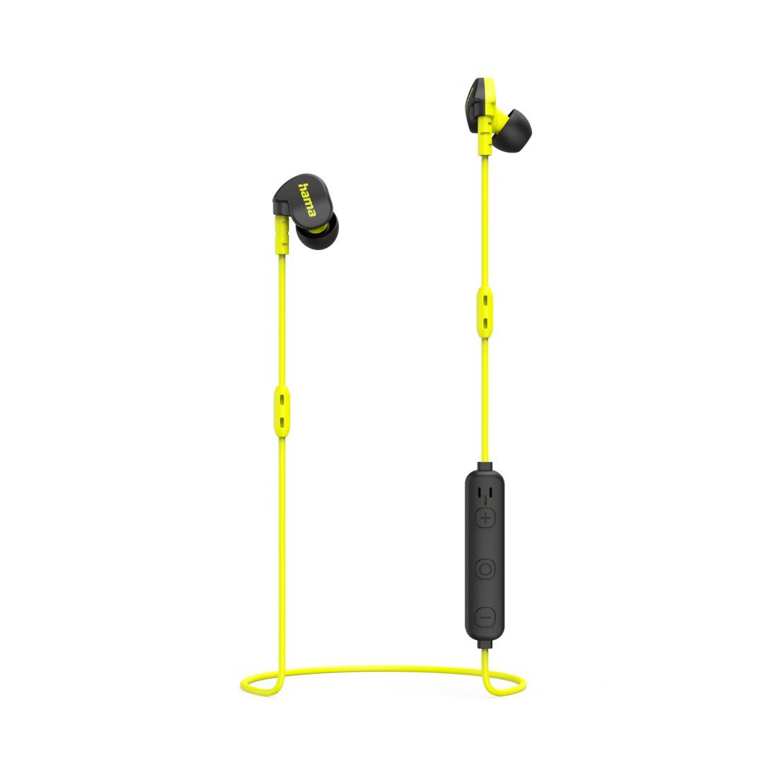 Hama Bluetooth Kopfhörer "Freedom Athletics II" (In-Ear, Mikrofon, gelb) Bluetooth-Kopfhörer (Google Assistant, Siri)