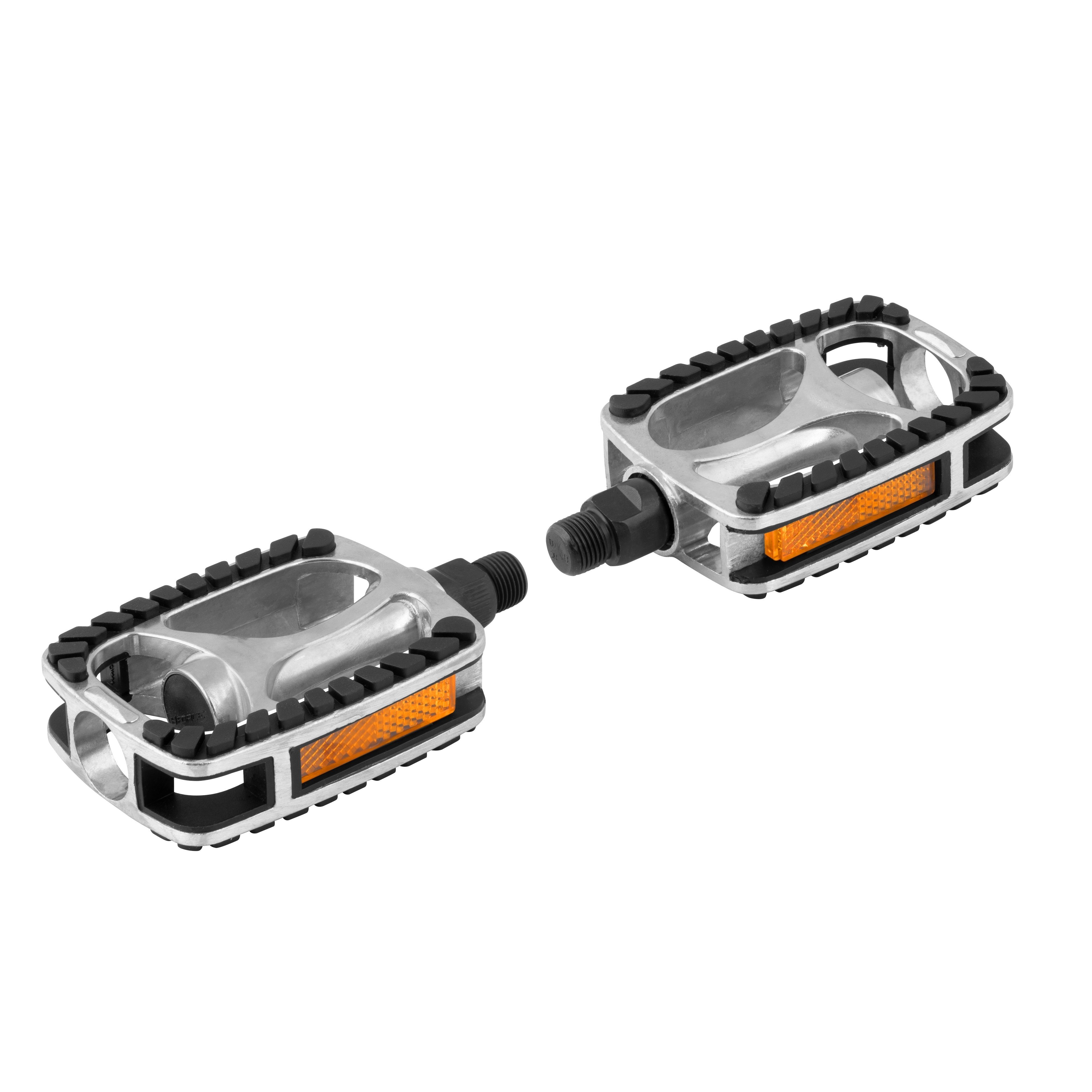 FORCE Fahrradpedale Force Alu Pedale Trek Kugelgelagert mit Anti Rutsch Pedalfläche