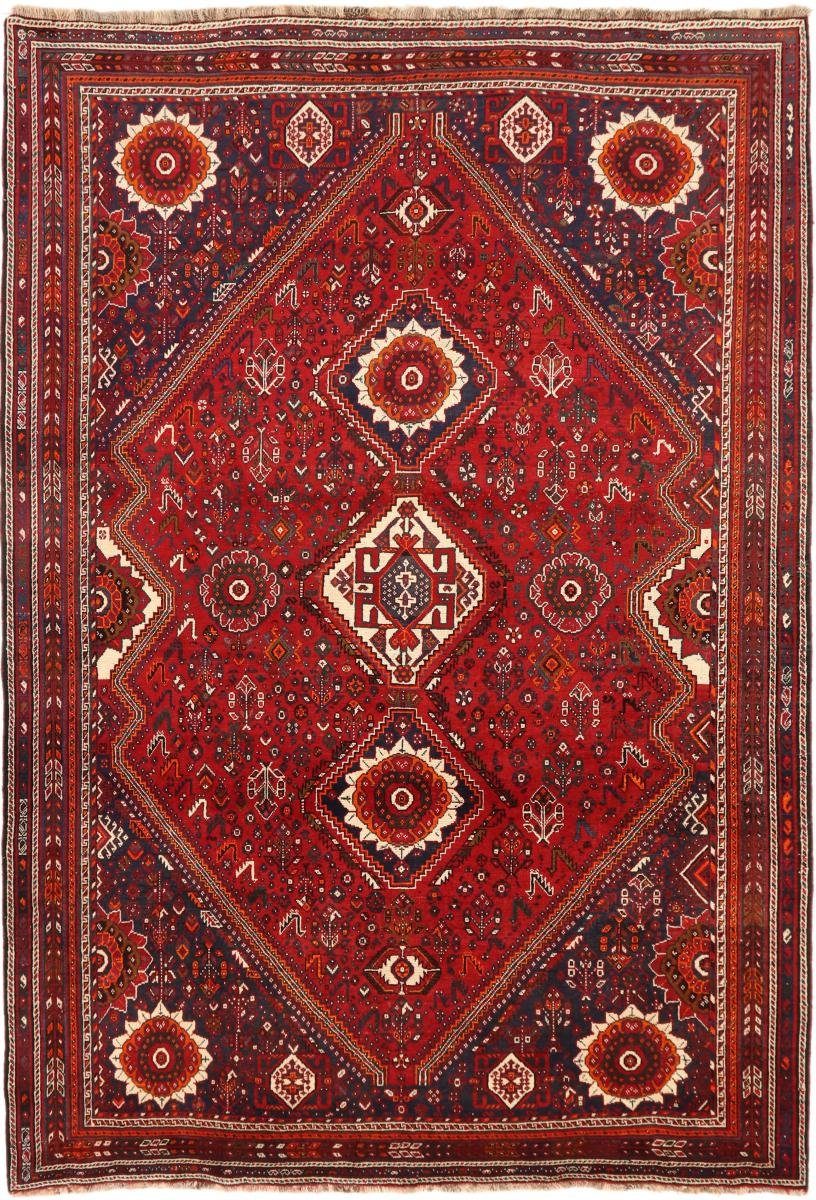 Orientteppich Ghashghai 217x313 Handgeknüpfter Orientteppich / Perserteppich, Nain Trading, rechteckig, Höhe: 12 mm